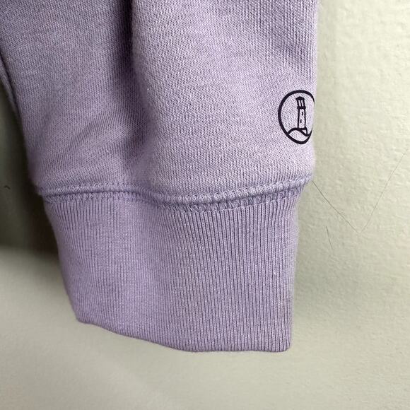 Lands' End Purple Sherpa Lined Hoodie Sweatshirt Jacket Full Zip Up Girls 14 - Picture 6 of 12